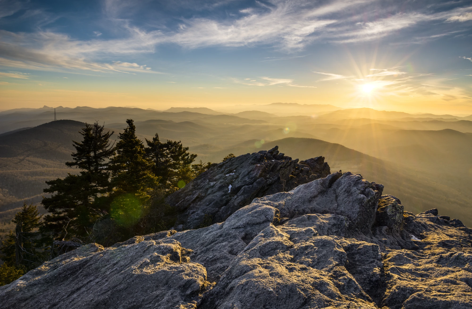 Standing on the Ridge: Sunset and Scramble at Grandfather Mountain